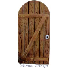 Porta in resina effetto legno cm 5,3x10,5 h. Mondo Presepi