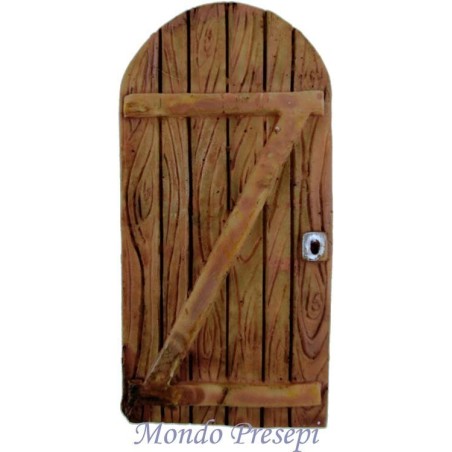 Porta in resina effetto legno cm 5,3x10,5 h. Mondo Presepi