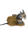 Sitting donkey in motion 15 cm