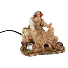 Tosatore 14 cm in movimento per presepe Mondo Presepi 2