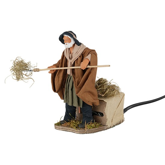 Agricoltore 14 cm in movimento per presepe Mondo Presepi