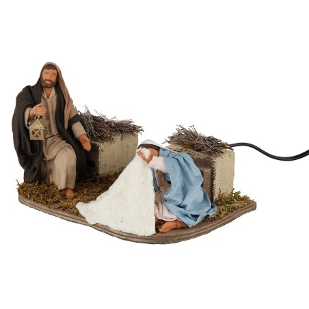 Natività classica 14 cm in movimento