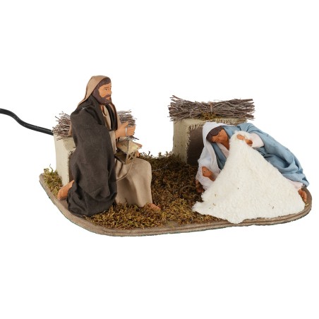 Natività classica 14 cm in movimento per presepe Mondo Presepi