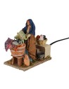 Lavandaia 14 cm in movimento per presepe Mondo Presepi