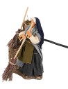 Woman with broom 12 cm in motion