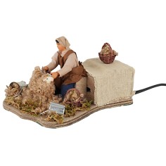 Tosatore 10 cm in movimento per presepe Mondo Presepi 2