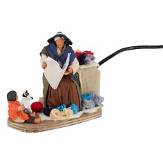 Racconta storie 12 cm in movimento per presepe Mondo Presepi