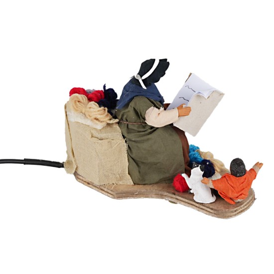 Racconta storie 12 cm in movimento per presepe Mondo Presepi