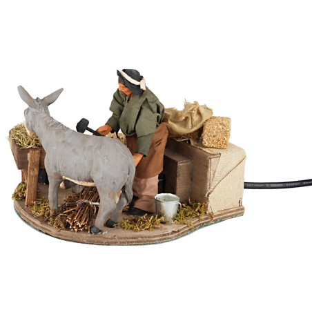 Maniscalo 12 cm in movimento per presepe Mondo Presepi