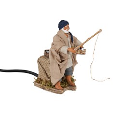 Pescatore 12 cm in movimento 2