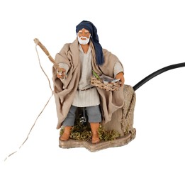 12 cm Moving Fisherman