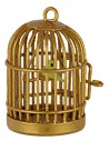 Gabbia con uccellino cm 5 h