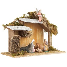 Cabaña con natividad Landi Moranduzzo cm 32,5x17x23 h 2