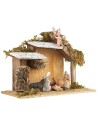 Hut with Landi Moranduzzo Nativity cm 32.5x17x23 h