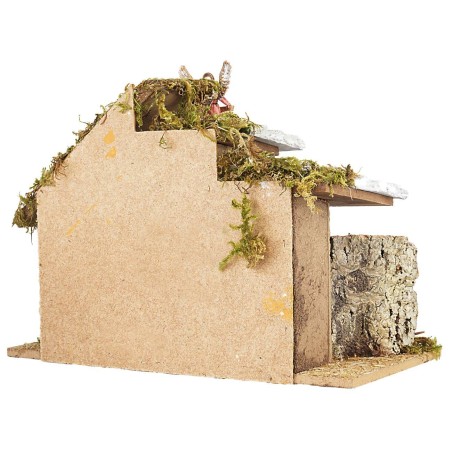 Cabaña con natividad Landi Moranduzzo cm 32,5x17x23 h