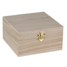 Cofre de madera cm 15x15x8 h