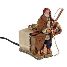 Pescatore 10 cm in movimento per presepe Mondo Presepi 2