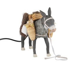 Standing donkey in motion 24 cm for nativity scene Mondo Presepi 2
