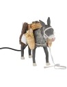 Standing donkey in motion 24 cm for nativity scene Mondo Presepi