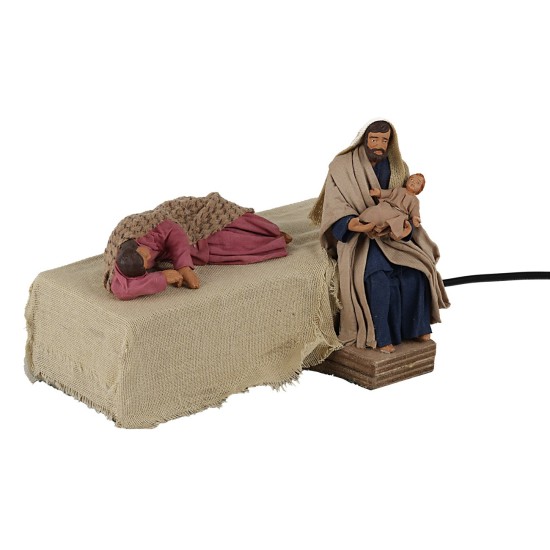 Natività dormiente 12 cm in movimento