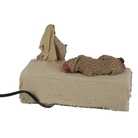 Natività dormiente 12 cm in movimento per presepe Mondo Presepi