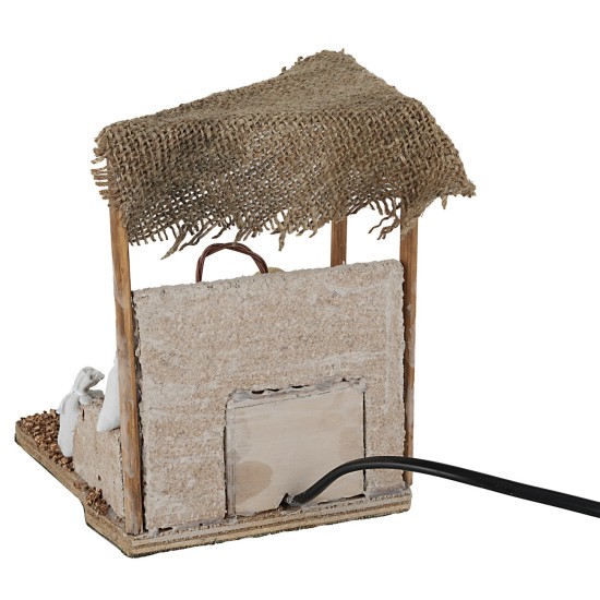 Donna con agnellini 12 cm in movimento