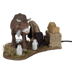 Uomo che munge 12 cm in movimento 2