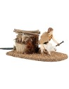 Ragazzo con agnello 12 cm con doppio movimento