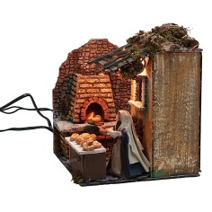 Baker 10 cm in motion with fire and light 2