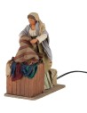 Lavandaia in movimento 24 cm per presepe Mondo Presepi