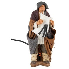 Zampognaro in movimento 30 cm per presepe Mondo Presepi 2