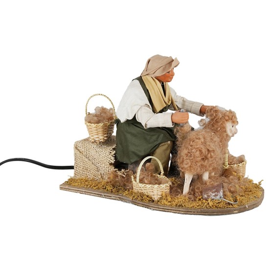 Tosatore in movimento 24 cm per presepe Mondo Presepi