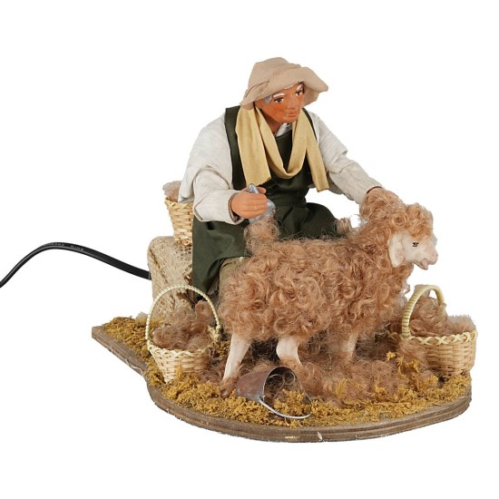 Tosatore in movimento 24 cm per presepe Mondo Presepi