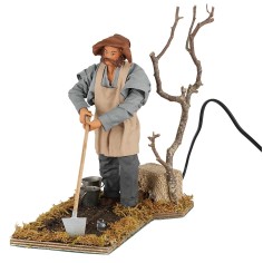 Contadino in movimento 24 cm per presepe Mondo Presepi