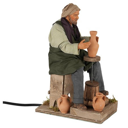 Ceramista in movimento serie 30 cm per presepe Mondo Presepi