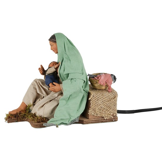 Breastfeeding woman seated in motion series 30 cm