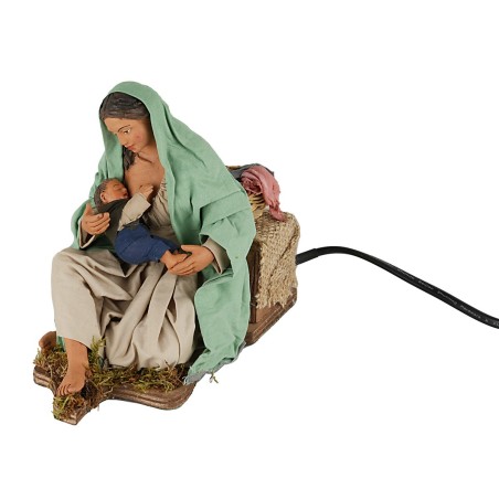Breastfeeding woman seated in motion series 30 cm