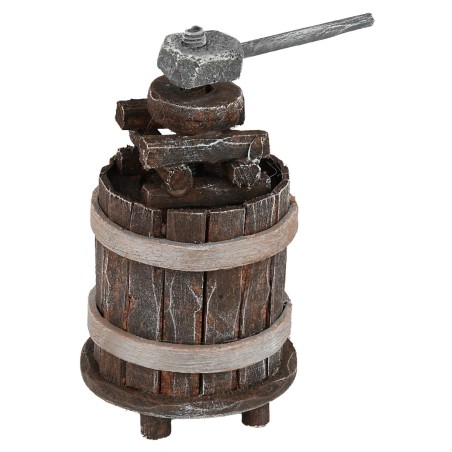 Torchio in legno cm ø 6x10,5 h per presepe Mondo Presepi