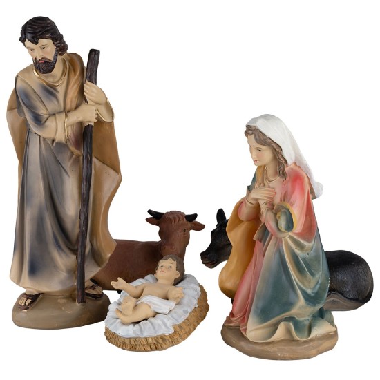 Set of 11 Nativity figures, Magi, angel and shepherd 40 cm in