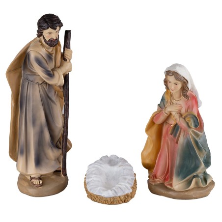 Set of 11 Nativity figures, Magi, angel and shepherd 40 cm in
