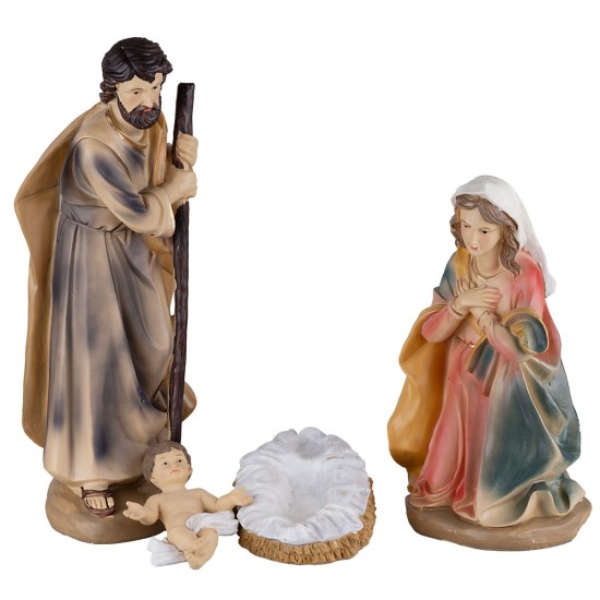 Set of 11 Nativity figures, Magi, angel and shepherd 40 cm in