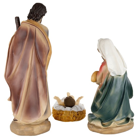 Set of 11 Nativity figures, Magi, angel and shepherd 40 cm in
