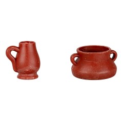 Set of 2 small amphorae cm 3-3,5 h 2
