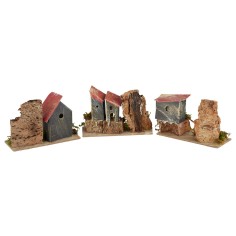 Set 3 casette cm 12x5x8 h per presepe Mondo Presepi 2