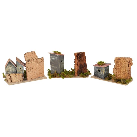 Set 3 casette presepe cm 13x5x8 h