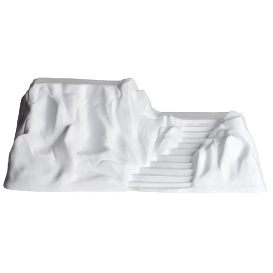 White mountain scenery for decorations 42X22X17 cm