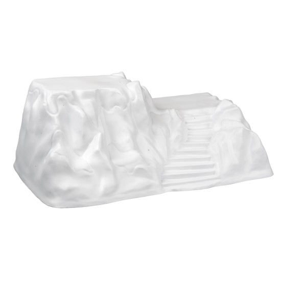 Escenario montaña blanco para decoraciones 42X22X17 cm