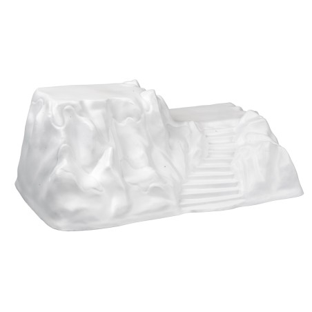 Escenario montaña blanco para decoraciones 42X22X17 cm