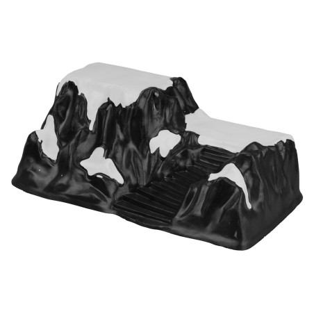 Scenario montagna parzialmente innevato per decorazioni