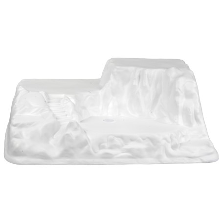 Escenario montañoso nevado de 52X37X19 cm de alto para belén Mundo